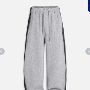 Aelfric Eden Gray Straight Leg Pants with Black Stripe XS Like New